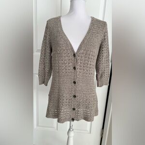 DKNY Jeans Button Down Sweater - Size Large